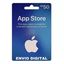 Cartão Gift Card Apple R$ 50 Reais iPhone/iPad/iMac