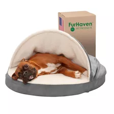 Furhaven 35 Cama Redonda De Espuma Viscoelástica Para Perros