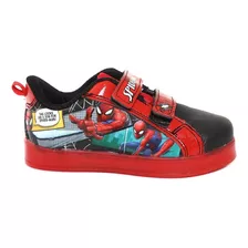 Tenis Luces Spiderman Niño Tallas 18 A 21 Luz Original