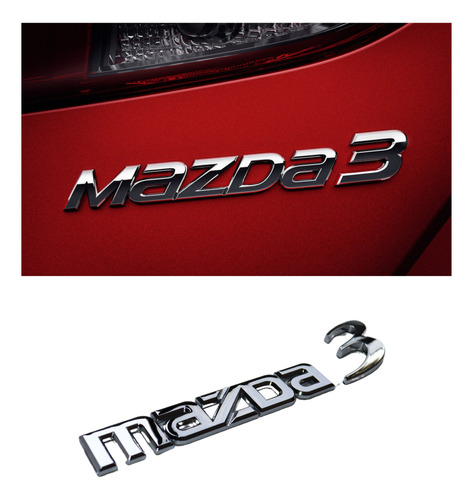 Emblema Letras Para Autos Compatible Mazda 3 Foto 3