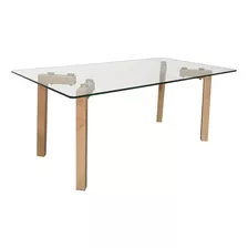 Mesa De Centro Rectangular Minimalista De Vidrio