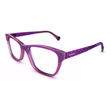Lente Óptico Converse 50 Wayfarer Violet Lilac Medium 52mm