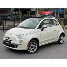 Fiat 500 Cabrio Flex 1.4 Automático 2014 C/teto Impecável!!