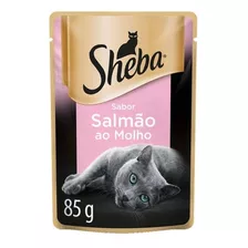 Alimento Sheba Filetes Selectos Para Gato Adulto Sabor Salmón En Sobre De 85g