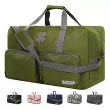 Bolso De Viaje Lucky Brand Lona Reforzada Verde