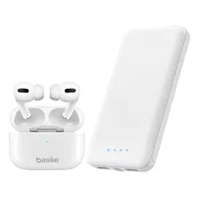 Kit Fone De Ouvido Bluetooth Sem Fio + Power Bank 10000mah 