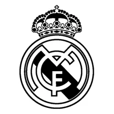 Vinilo Decorativo De Fútbol Escudo Real Madrid