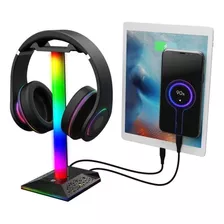 Suporte De Mesa Fone Ouvido Headset Gamer Led Rgb Raze 