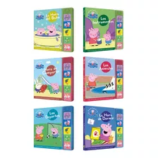 Kit 2 X 6 Libros Con Sonido Peppa Pig Lic.oficial Tapa Dura