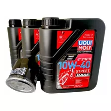 Kit 3 Liqui Moly 10w40 Full Sintetico +filtro Bosch Eq. 204