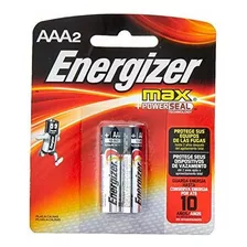 Las Baterías Energizer Max Alcalinas Aaa 2 Pack.
