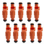 10pzs Inyector Gasolina Para Ford F450 Super Duty 6.8 2000