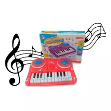 Pianinho Teclado Musical Bebe Criança Melodias Instrumentais Cor Vermelho
