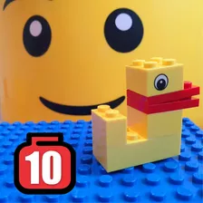 Pato Duck Lego® Serious Play Amarelo 10 Kit Peças Originais