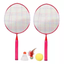 Raquetas De Bádminton Para Niños Volantes Para Rosado