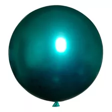 Globo Chrome Gigante 36 Cromado 90cm Metalico Elige Color Color Verde