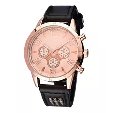 Reloj De Pulsera De Cuarzo Para Hombre Cuero Clásico 9575