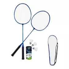 2 Raquete Badminton 3 Petecas 1 Raqueteira Com Alça Esporte