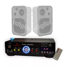 Combo Música Funcional Consola Usb Sd Rca + 2 Bafles