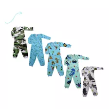 Roupa Bebê Kit 5 Conj. Pijama Malha Barato Atacado Presente