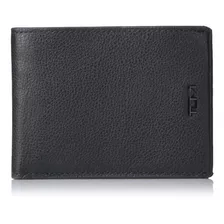 Tumi - Cartera Doble Nassau Para Hombre, Negro Texturizado,