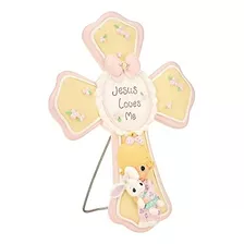 , Jesus Loves Me, Girl Resin Cross With Stand, 132402, ...