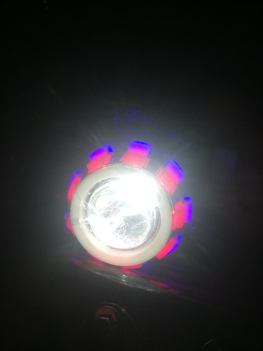 Faro Led Auxiliar Ojo De Demonio Para Motocicleta  Foto 4