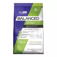 Alimento Vitalcan Balanced Control De Peso/castrados Para Gato Adulto Sabor Mix En Bolsa De 7.5kg