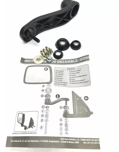 Extensin Para Espejo Pick-up Nissan Universal Metlica  Foto 8