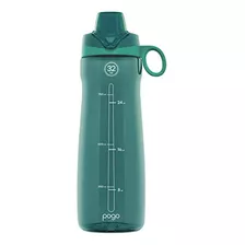 Botella De Agua Pogo Tritan Con Tapa De Chug, Verde Azulado,