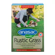 Semilla De Pasto Mezcla Rustic Grass Anasac Jardín 500gr. Np
