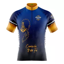 Camiseta Ciclismo Masculina Pro Tour Caminho Da Fé Uv50+