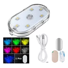 Luz Led Táctil Adhesiva Para Techo De Carro Multicolor