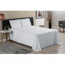 Jogo De Cama Casal Padrão Size 4 Peças Micropercal 400 Fios