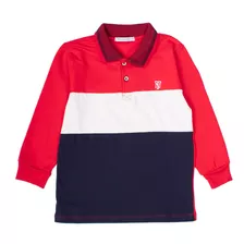 Camisa Polo Infantil Rovitex Trick Nick Vermelho