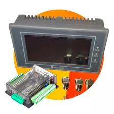 Kit Clp Automação Industrial Fx3u 24mt + Ihm Samkoon Ea-043a