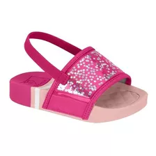 Chinelo Infantil Menina Gaspea Estrelinhas Elástico Conforto