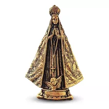 Imagem De Nossa Senhora Aparecida Pequena Para Batizado 22cm Cor Dourado