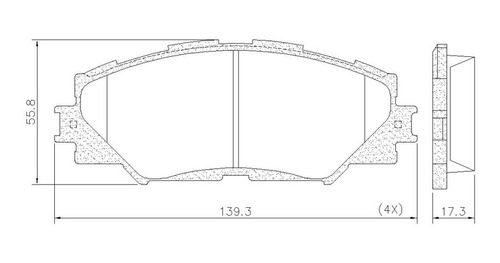 Pastillas Freno Para Toyota Rav 4/ Camry/ Corolla (15+...) Foto 2