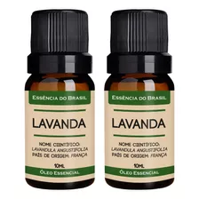 Kit 2 Óleos Essenciais Lavanda 10ml Orgânico, Natural E Puro