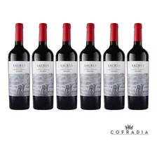 Vino Saurus Malbec Caja X6 Unidades Familia Schroeder