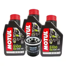 Kit Troca Óleo Motul 5100 10w40 4t 3l + Filtro Versys 300