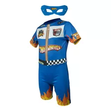 Fantasia Infantil Roupa Hot Wheels Com Máscara Envio Já!