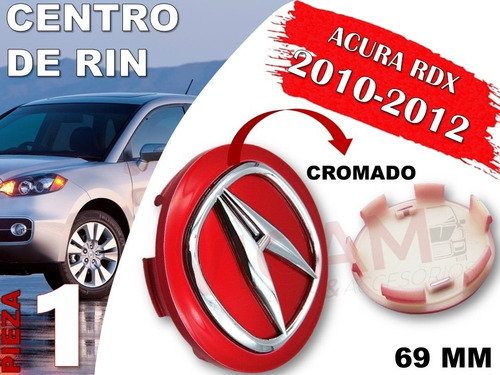 Centro De Rin Acura Rdx 2010-2012 69 Mm (rojo) Foto 2