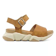 Sandalias Mujer Plataforma Cuero Base Zapatilla Verano Moda