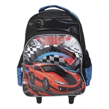 Mochila De Rodinha Escolar Furious Team - Isibras