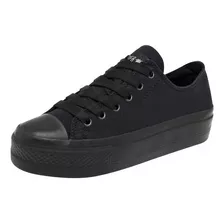 Tenis Urban Dama Playing 010 Plataforma Negro 22-26 *174 T0