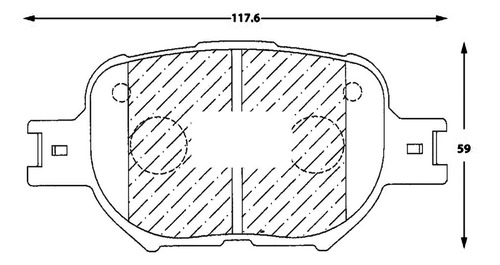 Pastilla De Freno Delantera Toyota Scion Tc  2.4 2007 Foto 2