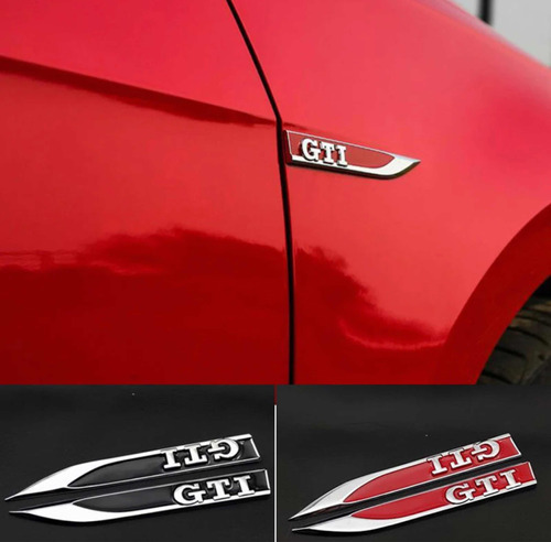 Emblemas De Salipicadera Gti Vw Metlico Par Foto 2