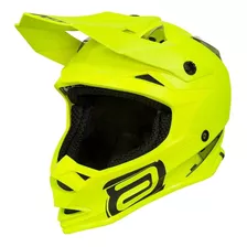 Capacete Asw Fusion Solid Amarelo Fluo Offroad Mx Cross